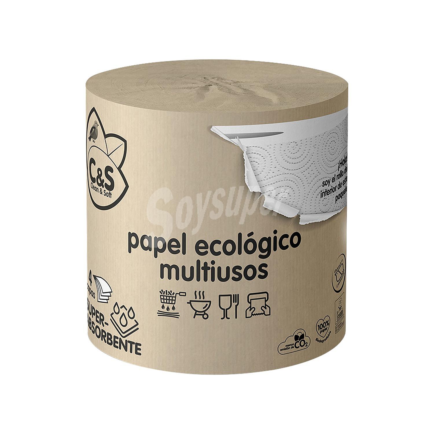 Papel de cocina ecológico multiusos