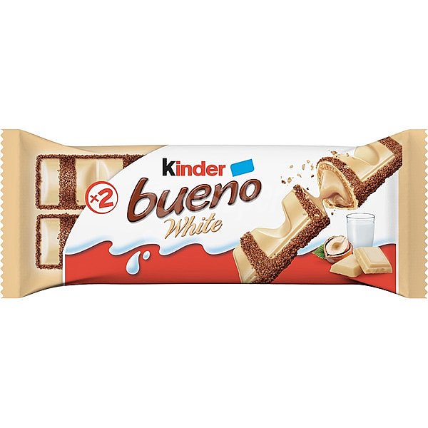 White barritas de chocolate blanco y avellanas 2 uds estuche 39 G