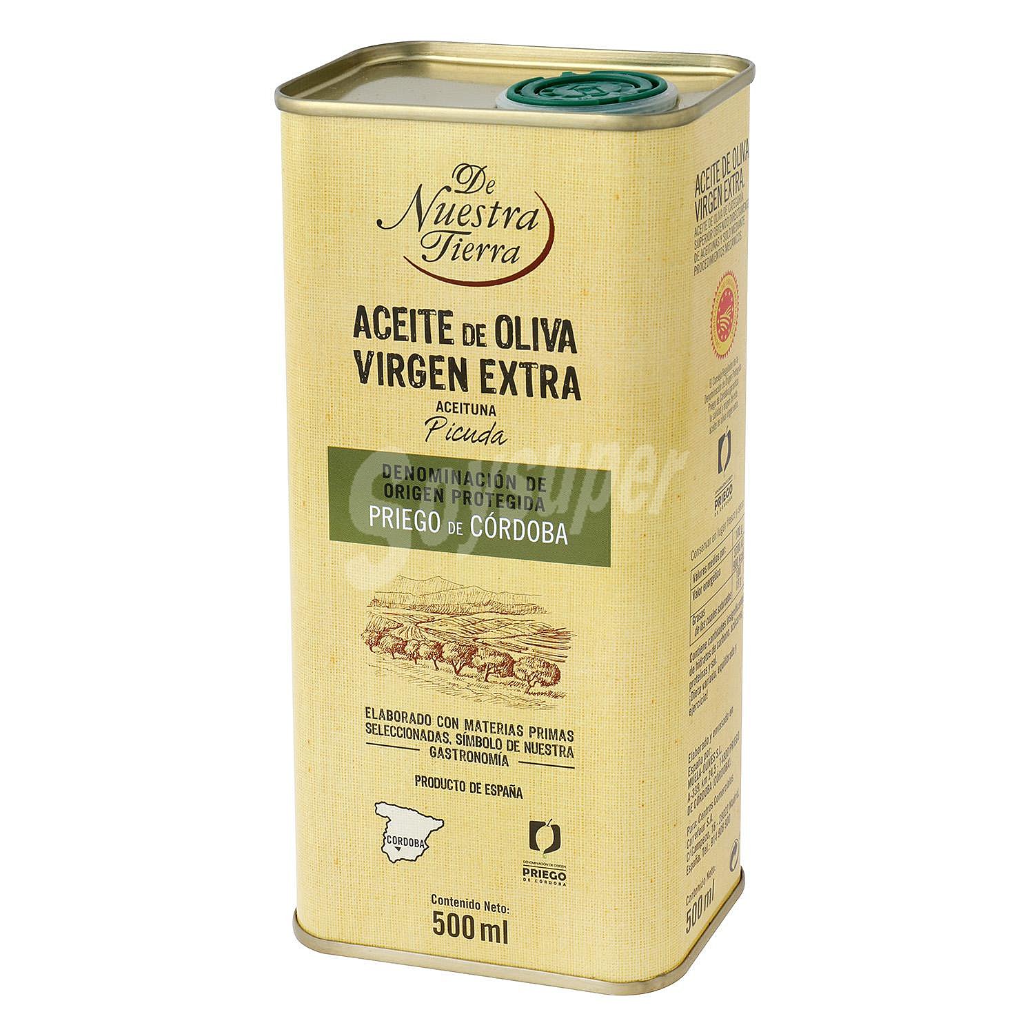 Aceite de oliva virgen extra De Nuestra Tierra