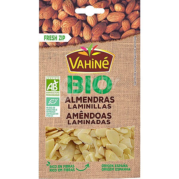 Bio almendras en laminillas ecológicas