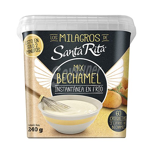 Santa rita Preparado de bechamel en frío, instantáneo, para 60 croquetas aproximadamente santa rita