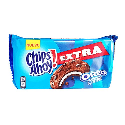 Chips ahoy! Galletas de cacao con chocolate y rellenas de vainilla chips ahoy! oreo