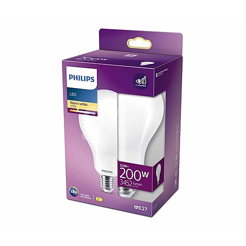 Bombilla Led E27, 23W=200W, luz cálida , 3452lm, philips