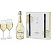 Champagne Blanc de Blancs Estuche botella 75 cl con dos copas