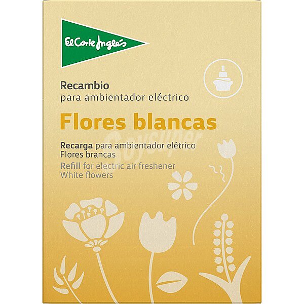 Ambientador eléctrico flores blancas recambio