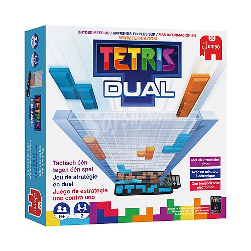 Juego de mesa de estrategia Tetris Dual, 2 jugadores, jumbo.