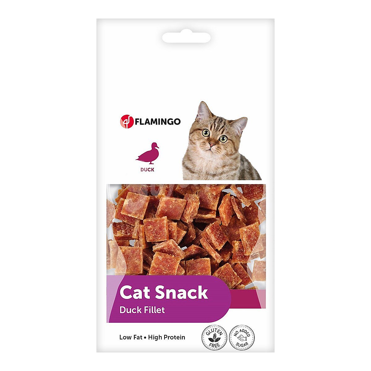 Snacks para gatos tiras de pato Gluten Free