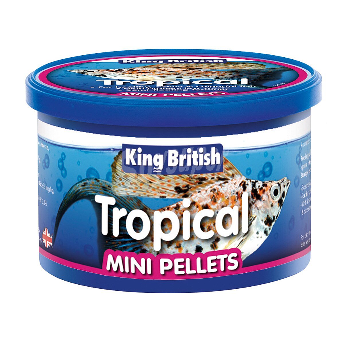 Tropical mini pellets alimento completo para peces tropicales British