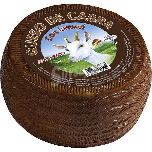 Queso de cabra semicurado peso aproximado pieza 3,2 kg