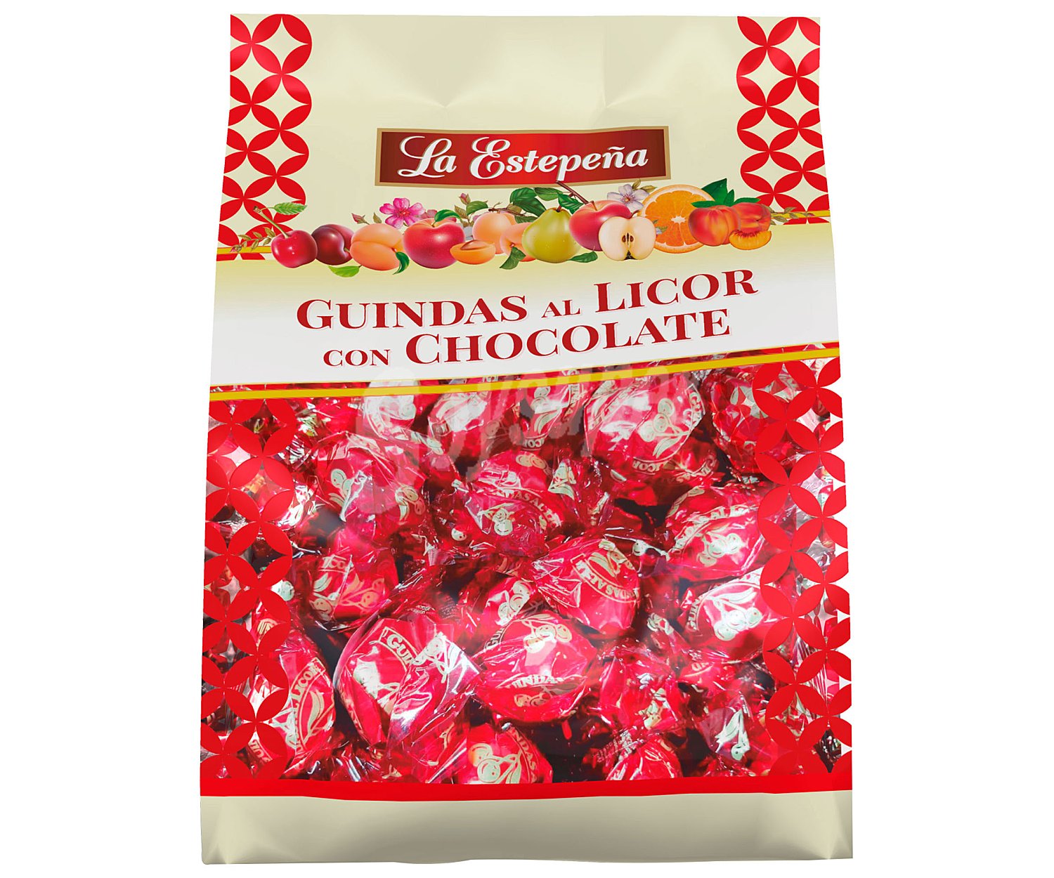 Bolsa de guindas al licor con chocolate