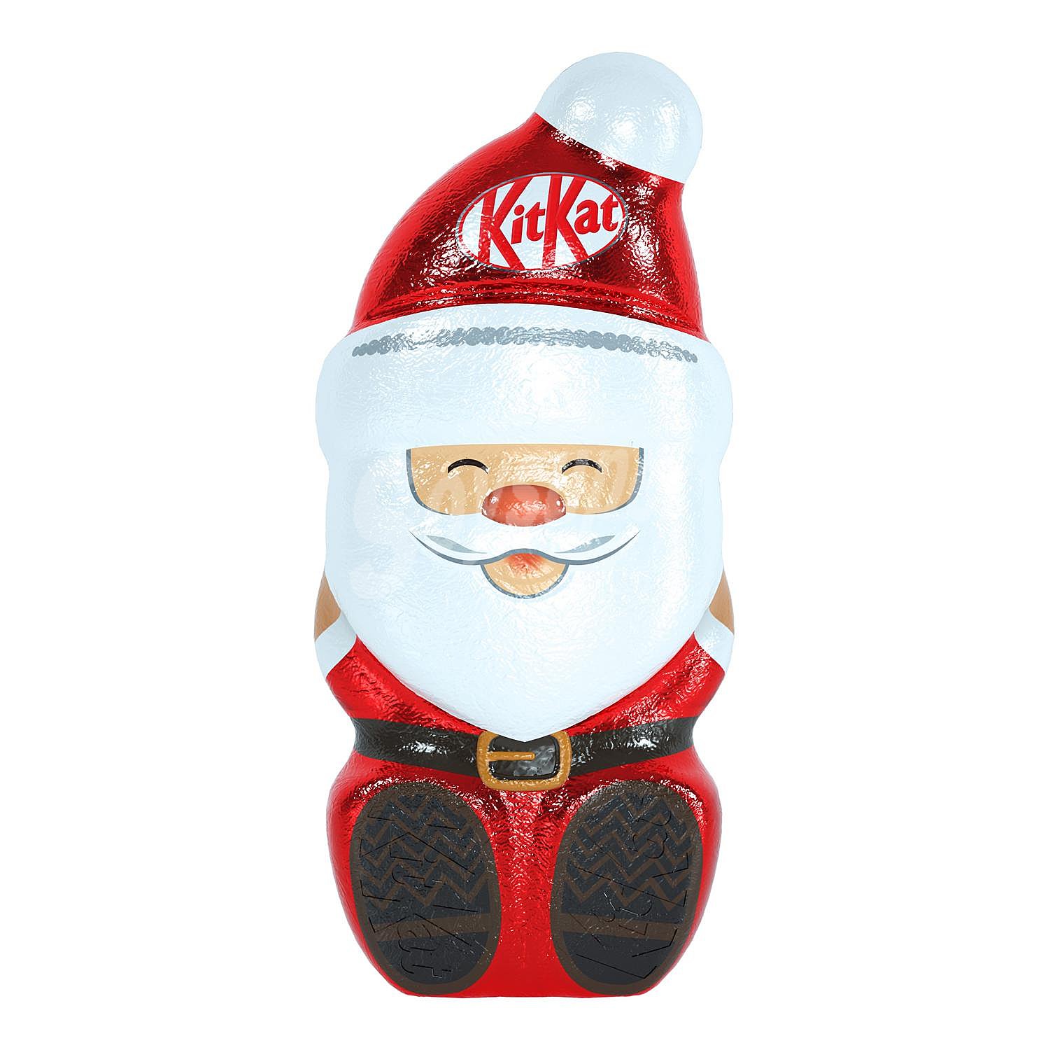 Figura de chocolate con leche y cereales crujientes Santa Nestlé Kit Kat