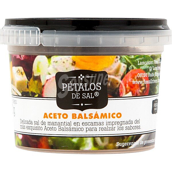 Pétalos de sal  con aceto balsámico tarrina 60 g