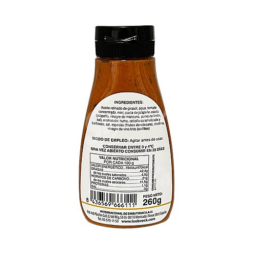 LEO boeck Salsa fresca parilla, ideal para carnes, patatas y pulled pork LEO boeck