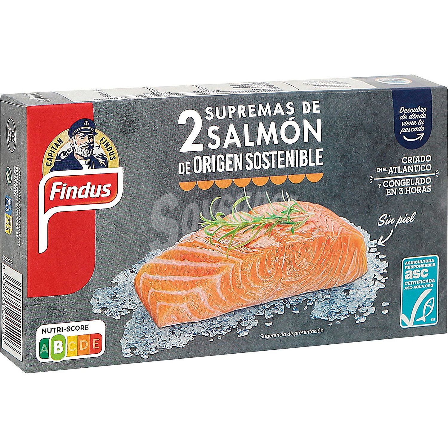 Supremas de salmón sin piel congelado Findus