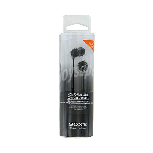 Auriculares tipo intrauditivo sony MDREX15LPB con cable, color negro