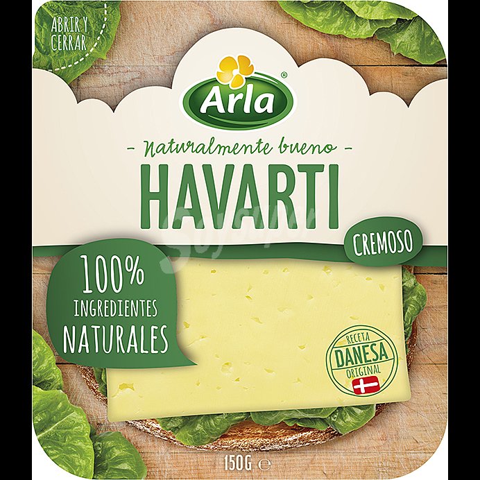 Queso havarti en lonchas Arla