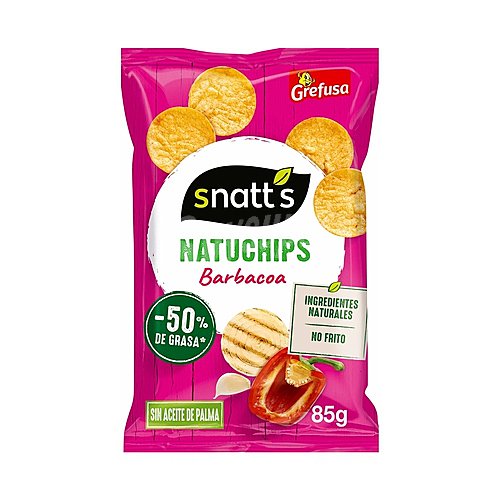 Snatt's Snack de cereales natuchips salsa barbacoa snatt's grefusa