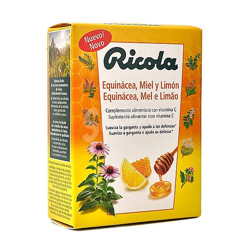 Ricola Complemento alimenticio con vitamina C, equinácea, miel y limón ricola