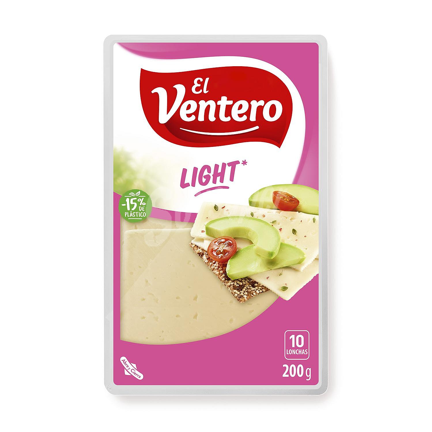 Queso tierno light en lonchas