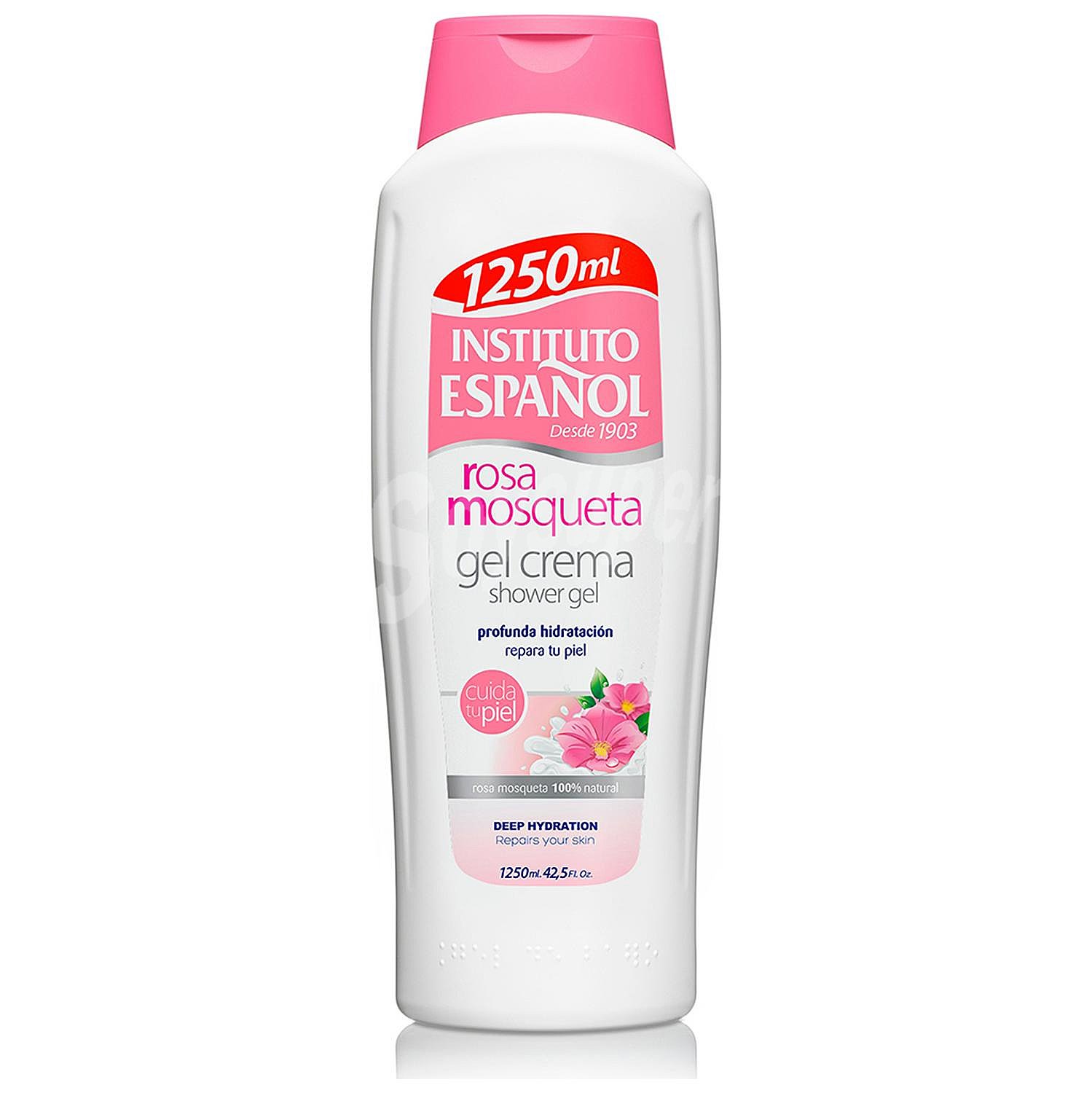 Gel de ducha en crema rosa mosqueta