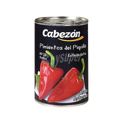 Cabezón Pimientos del piquillo 18/22 frutos, enteros cabezón