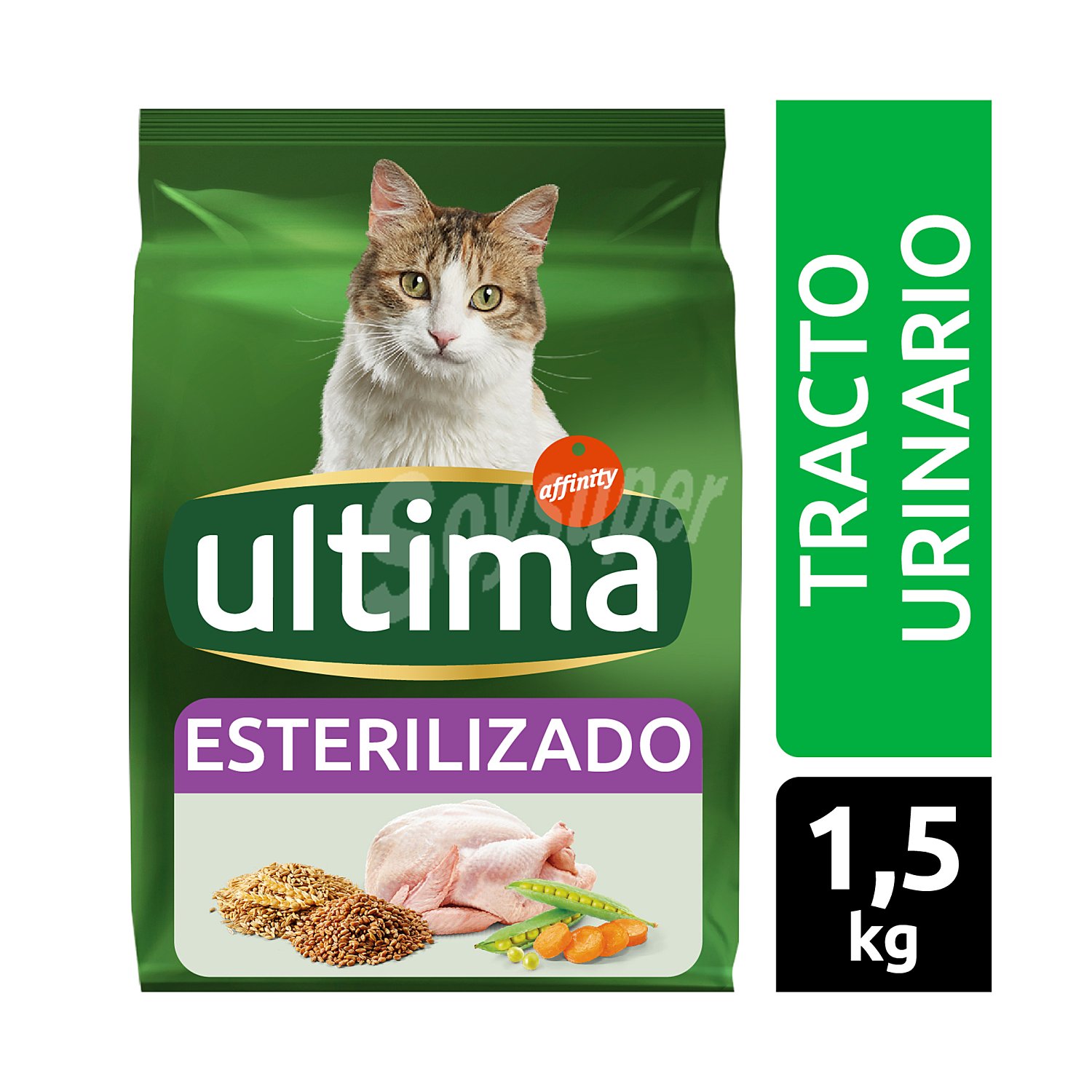 Alimento para gatos esterilizados y tracto urinario con pollo Última