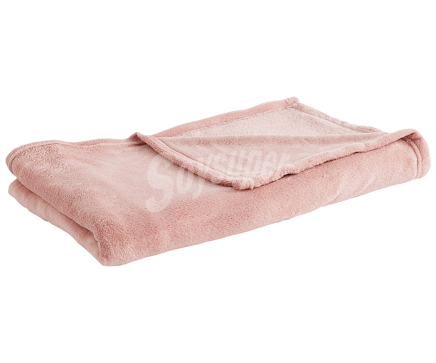 Plaid coralina Fleece color rosa, 150x125cm. actuel.