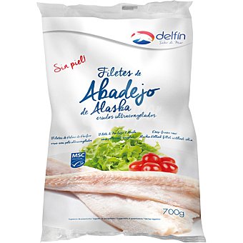 Filetes de abadejo de Alaska bolsa 700 g neto escurrido