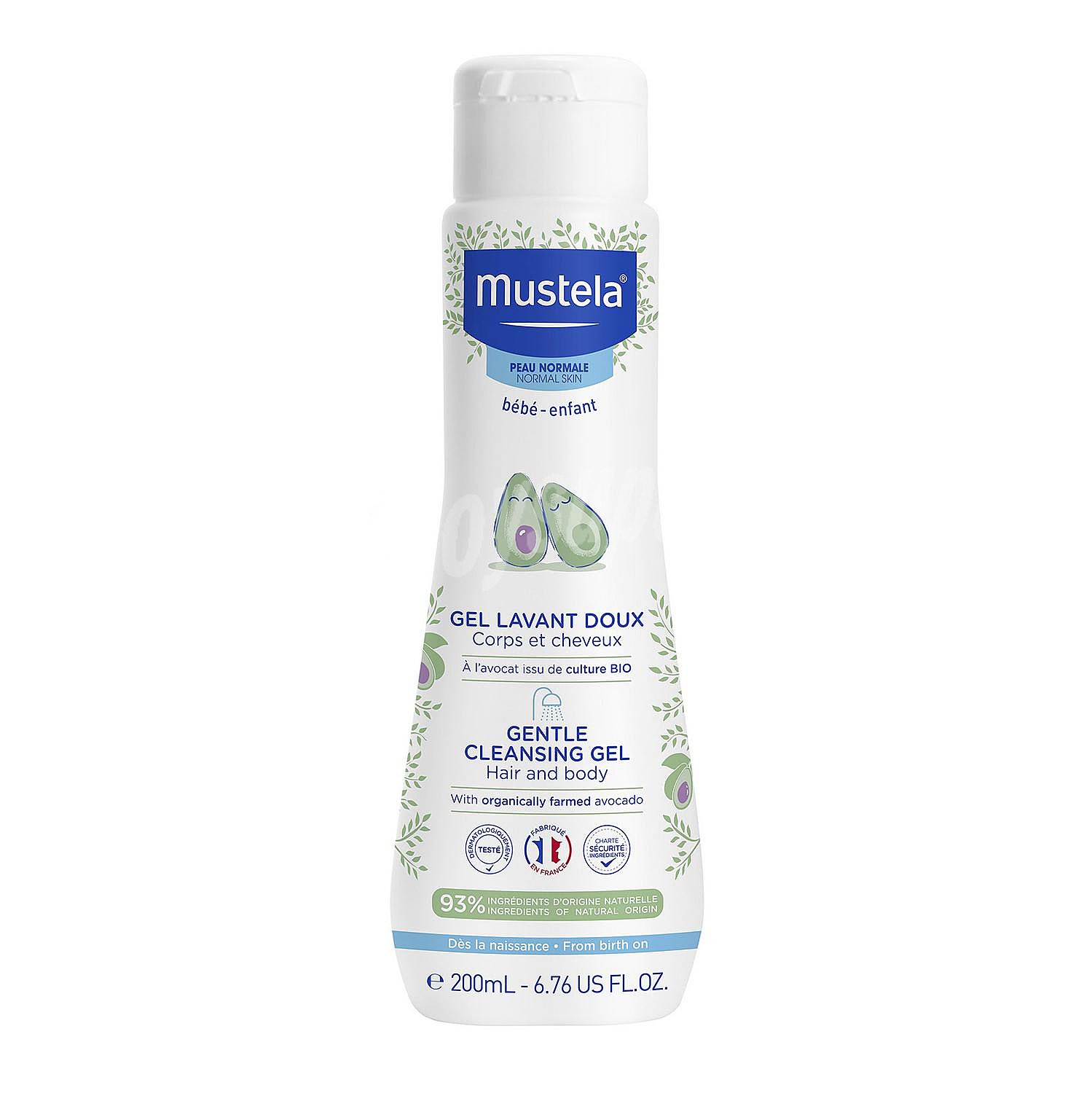 Mustela Gel dermolimpiador para bebé mustela