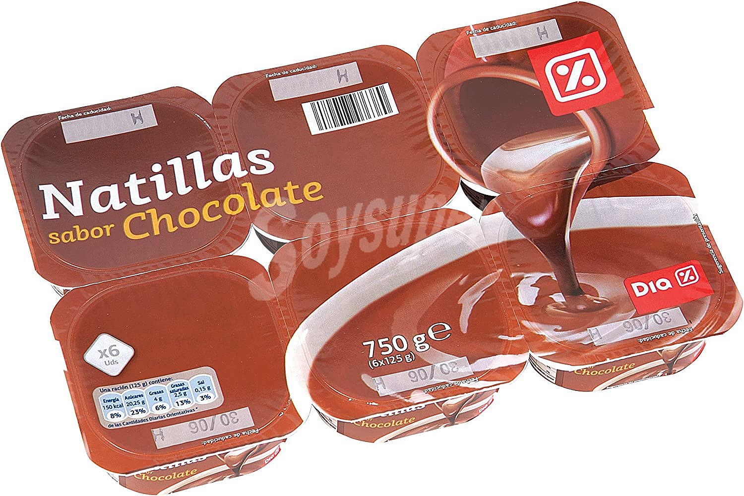 Natillas sabor chocolate Caprichoso