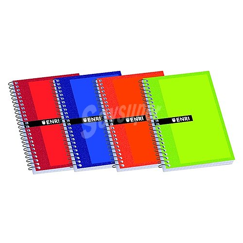 Cuaderno de tamaño 8º con cuadrícula de 4x4 mm, 80 hojas de enri