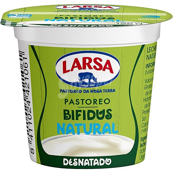 Yogur bífidus desnatado natural