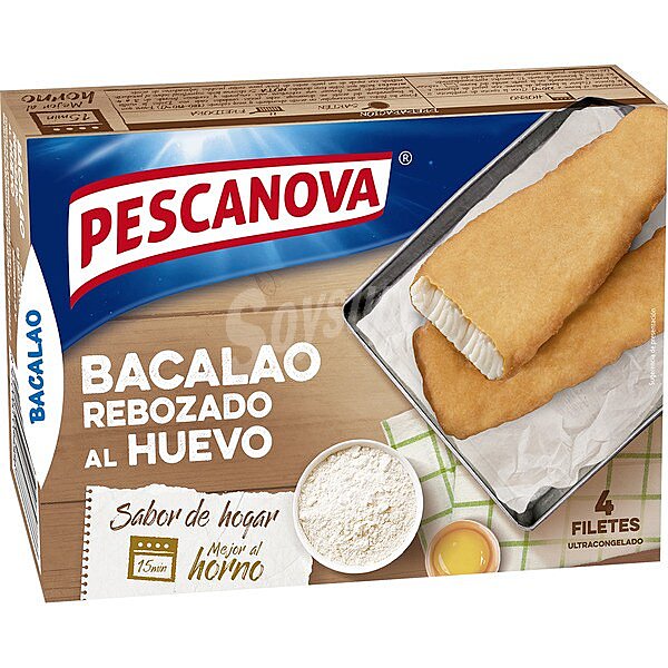 Bacalao rebozado al huevo 4 unidades