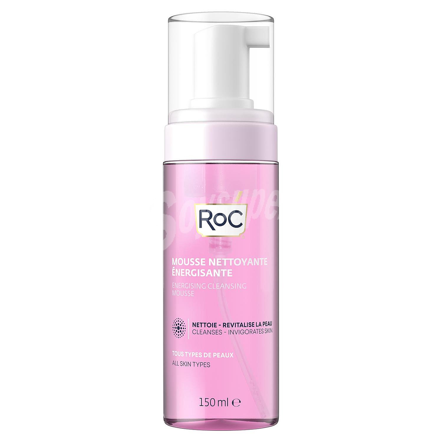 Mousse facial limpiador energizante Roc