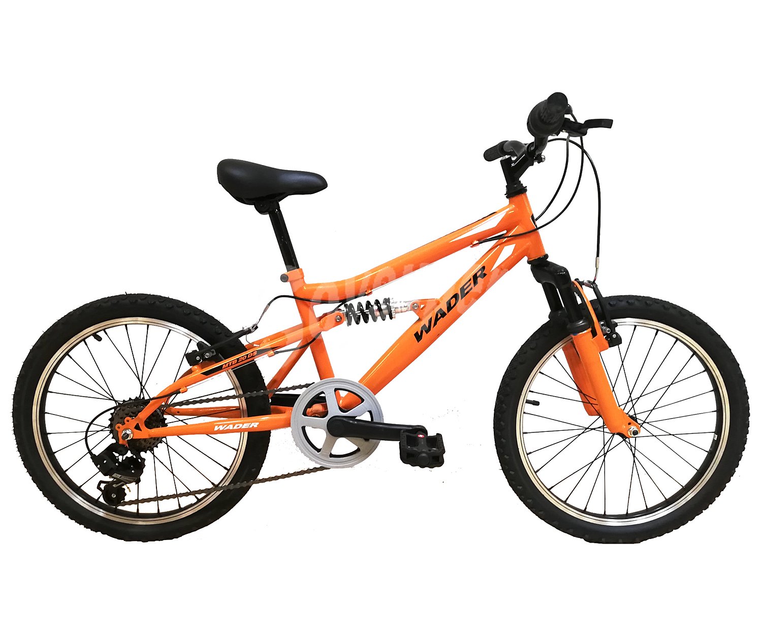 Bicicleta de montaña 50,8cm (20 pulgadas) con doble suspensión, frenos v-brake, 6 velocidades wader