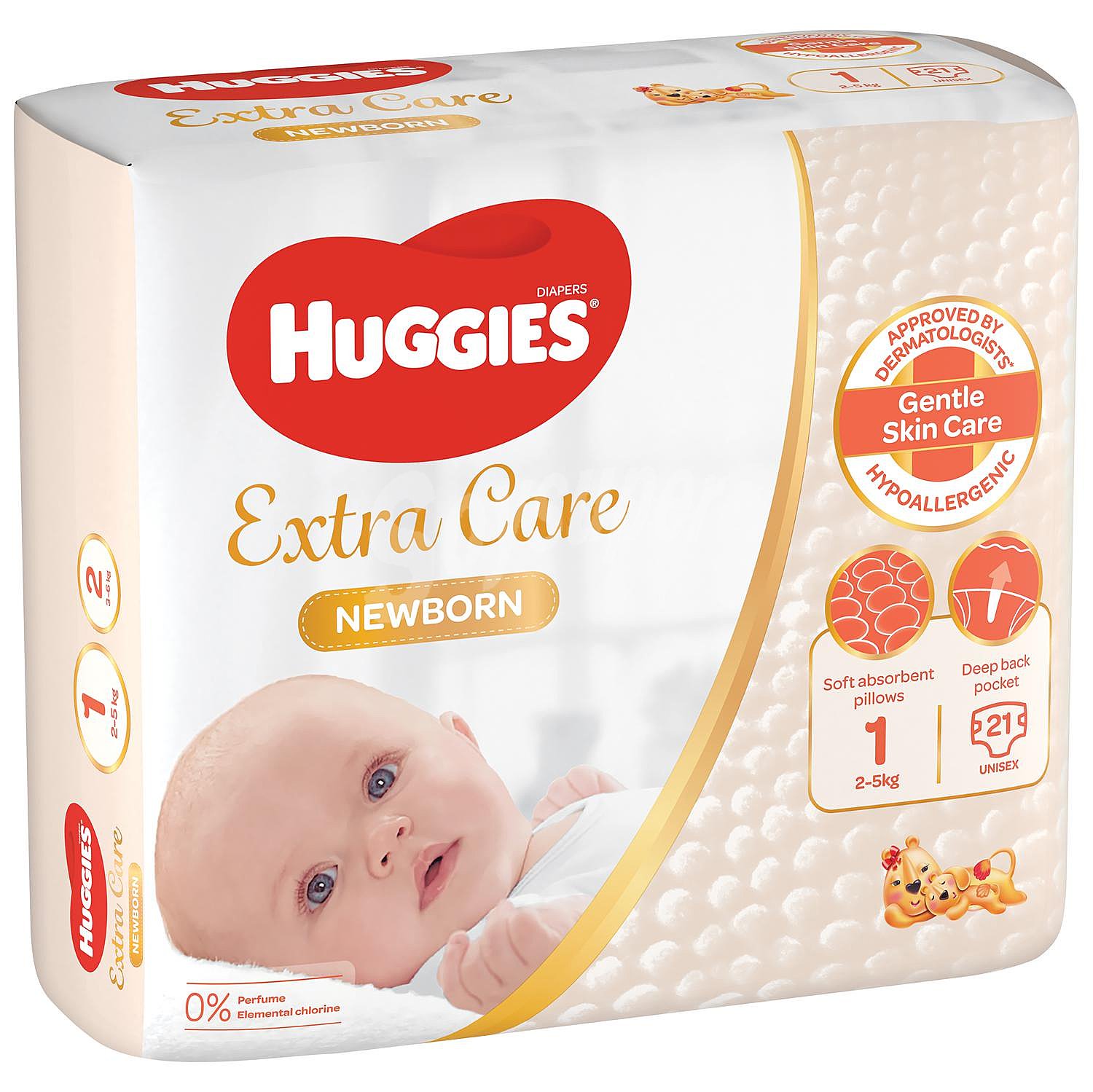 Pañales Huggies Newborn T1 (2-5 kg)