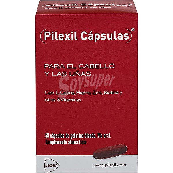 Complemento alimenticio para hombre o mujer, que contribuye a fortalecer el cabello