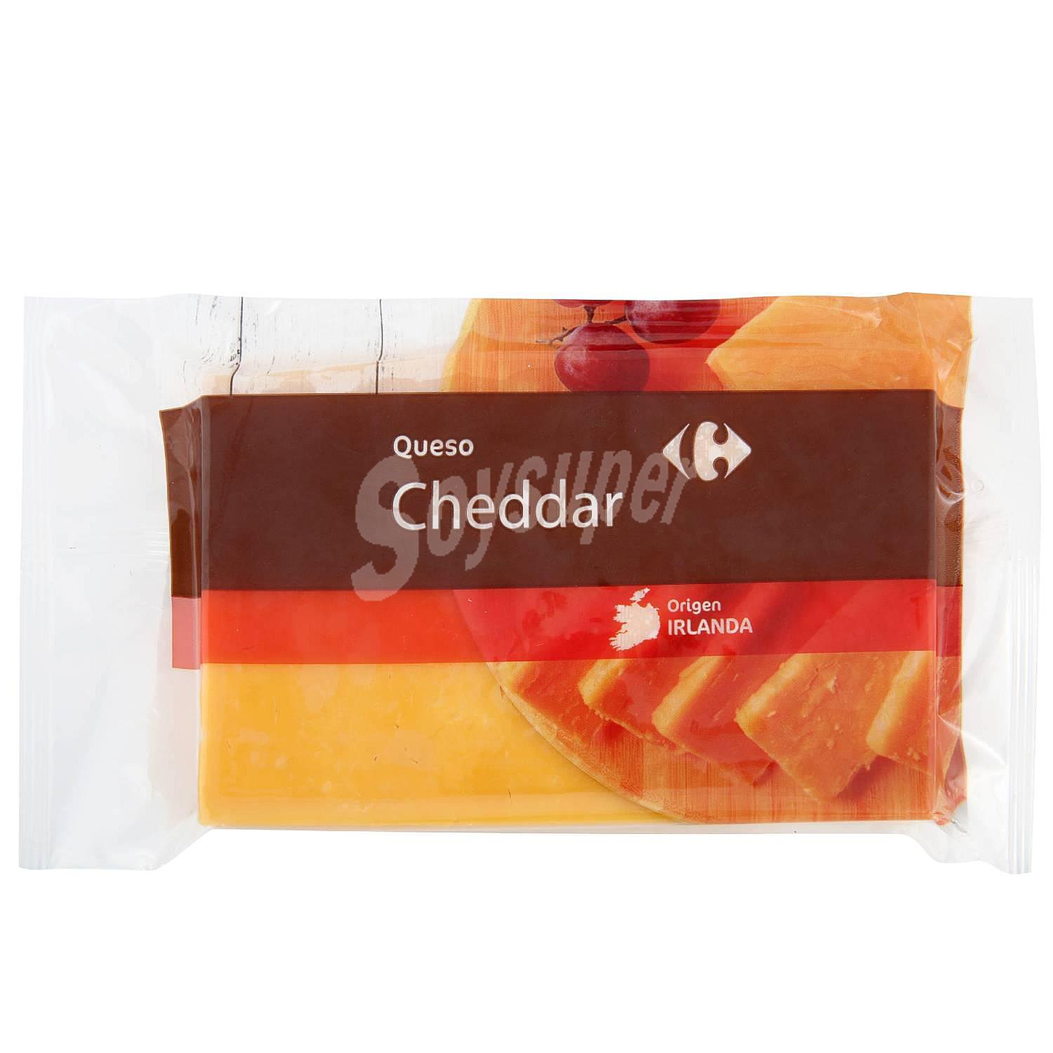 Queso de vaca madurado cheddar Carrefour