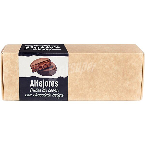 Alfajores dulce de leche con chocolate belga galletas artesanas