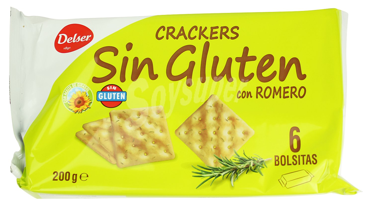 Crackers sin gluten con romero