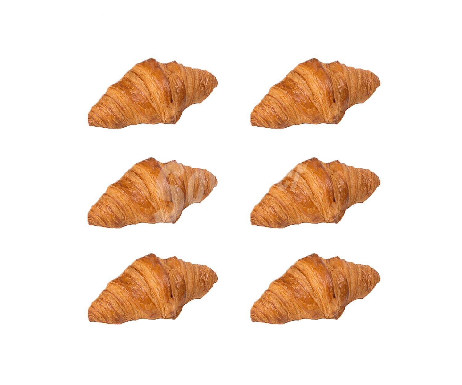 Mini croissant mantequilla, 6 uds, 110g.