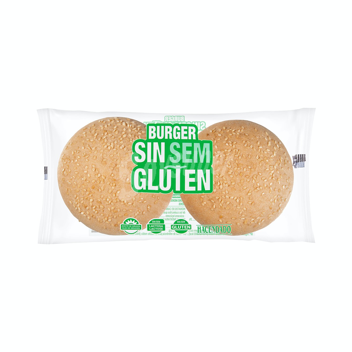 Pan de hamburguesa sin gluten