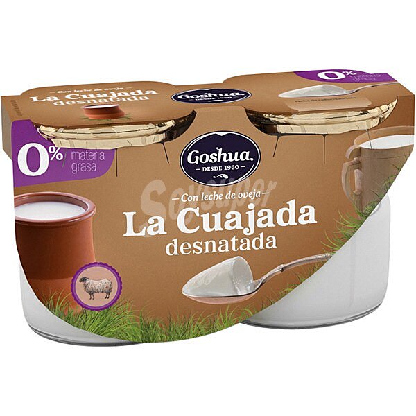 Cuajada de leche de oveja desnatada (0% materia grasa)