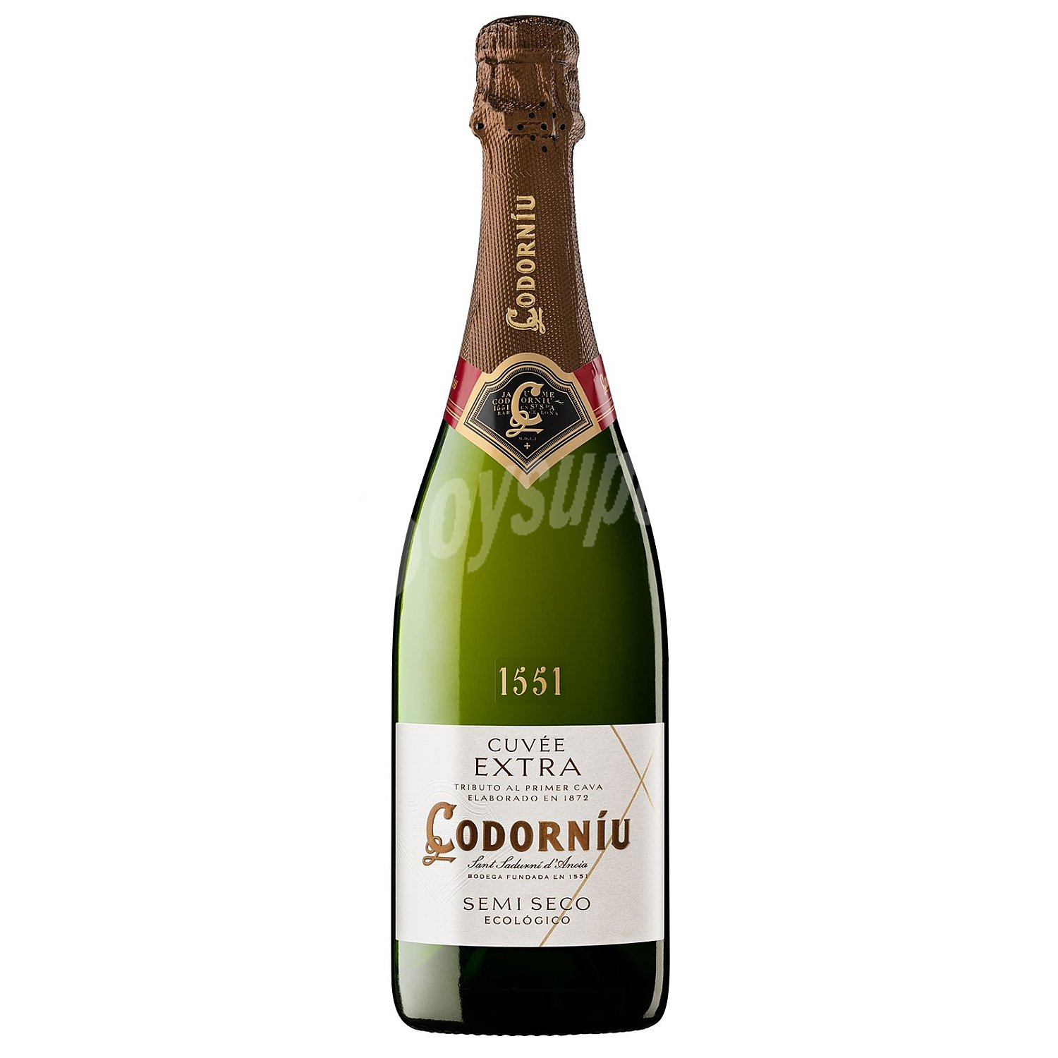 Cava semiseco ecológico codorniu Extra cuvée