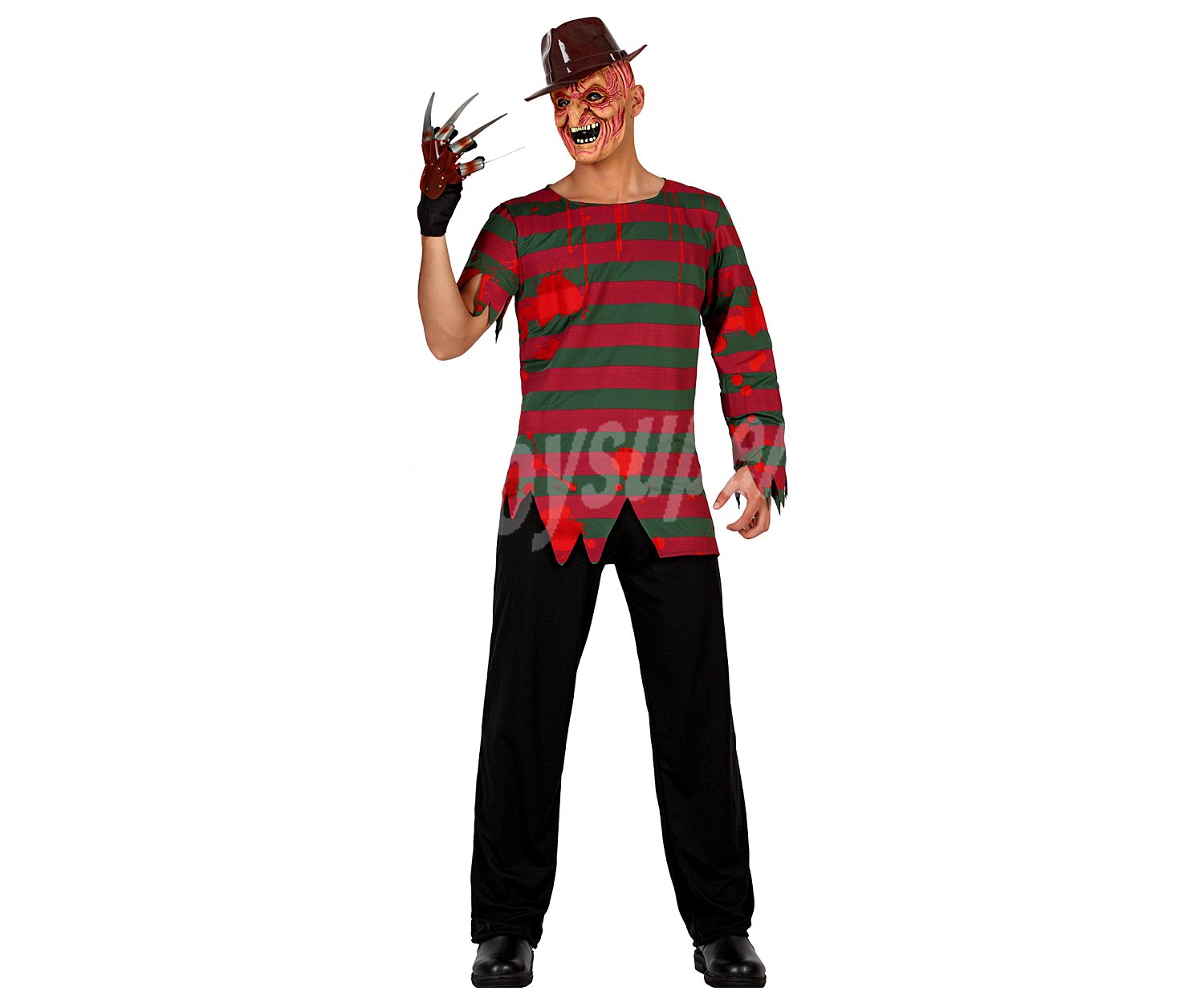 Disfraz Freddy Krueger para adulto. Talla: m-l, atosa