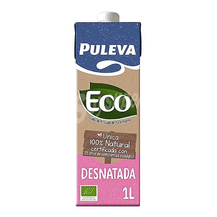 Leche desnatada de vacas con alimentación ecológica