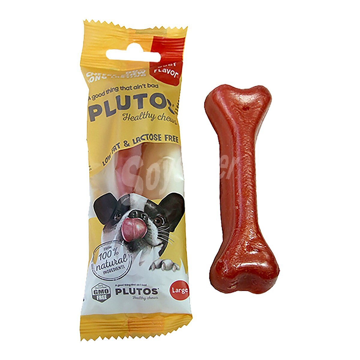 Hueso para perros sabor queso y carne talla L