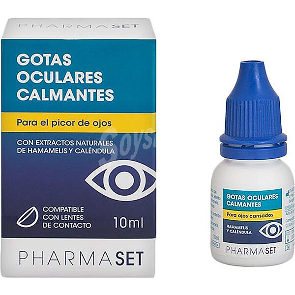 Gotas oculares calmantes para el Picor de Ojos con Hamamelis y Caléndula