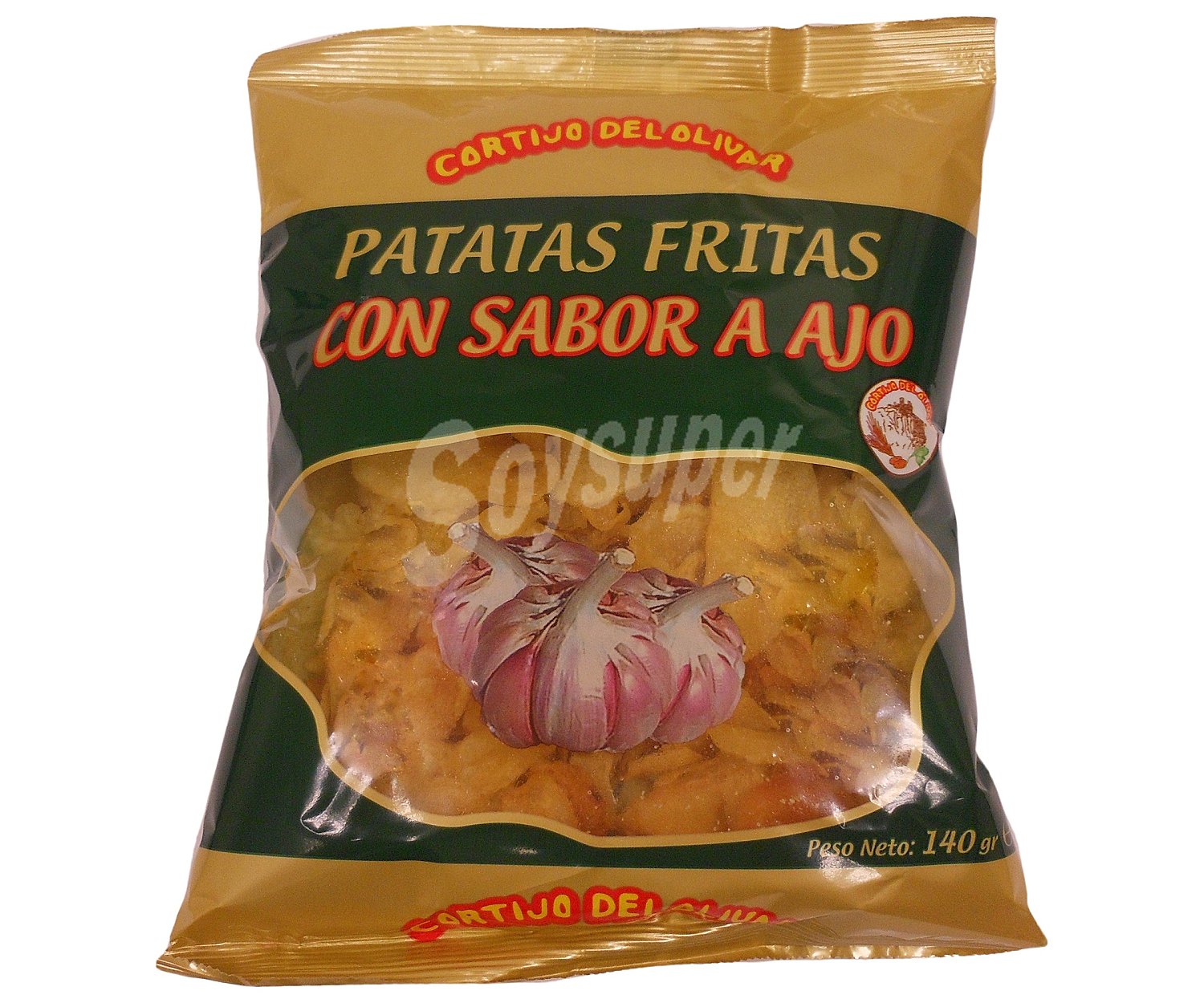 Cortijo DEL olivar Patatas fritas lisas con sabor a ajo cortijo DEL olivar