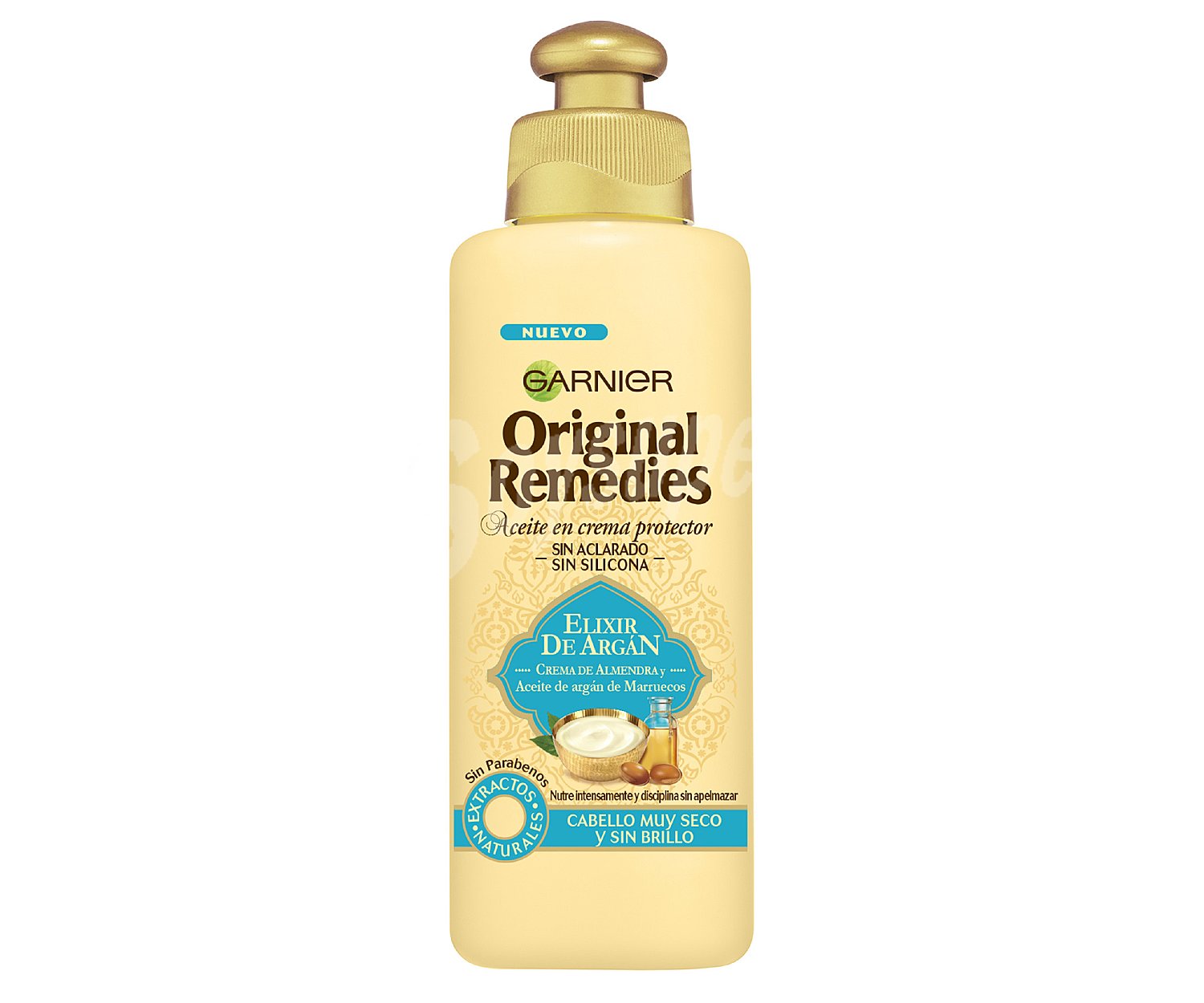 Original remedies Aceite en crema protector sin aclarado, sin silicona, para un pelo muy seco y sin brillo orifinal remedies Elixir de Argán de Garnier